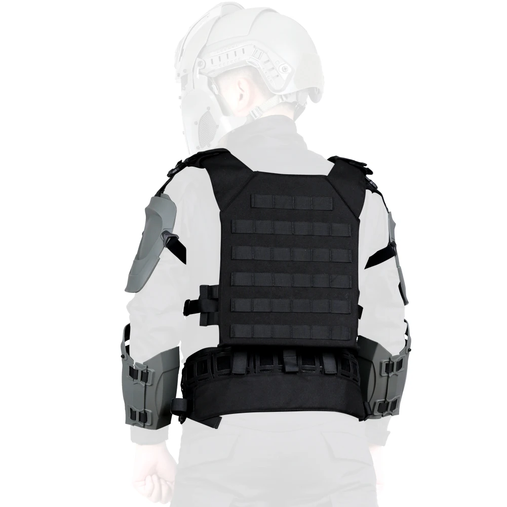 Armadura táctica modular chaleco protección codos pecho entrepierna - imagen 3