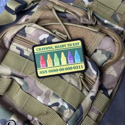 Parche táctico Crayon con velcro para mochila y ropa
