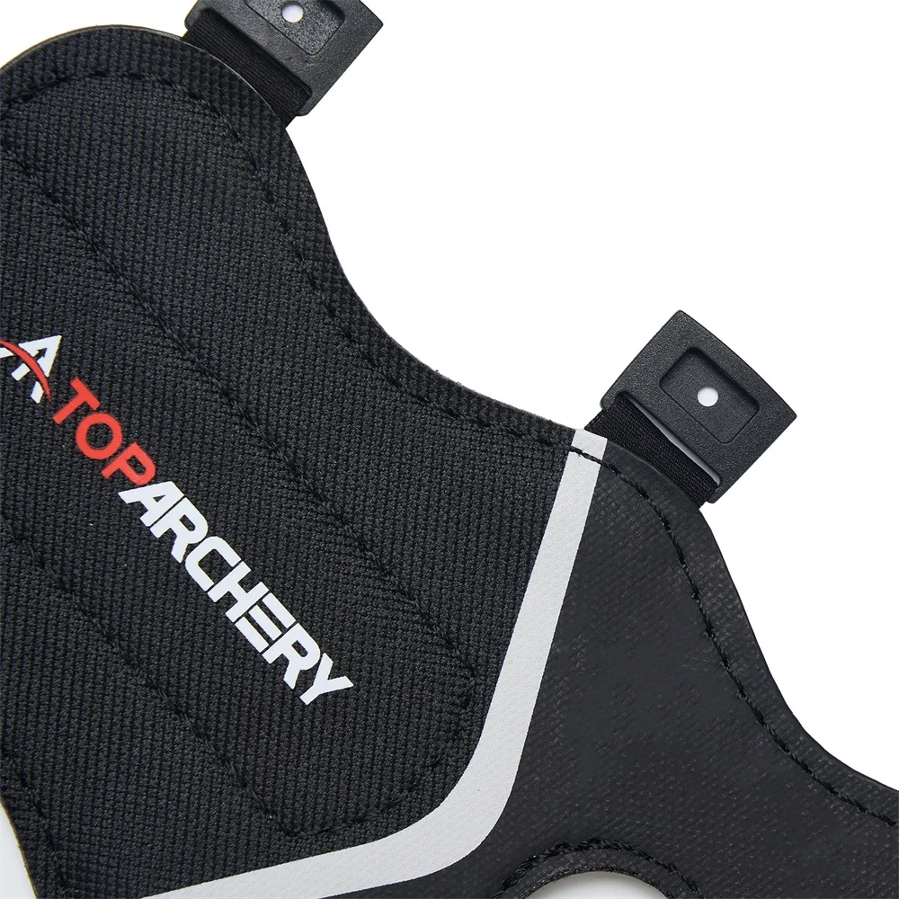 Protector de brazo tiro con arco ajustable PU y correas para caza - imagen 5