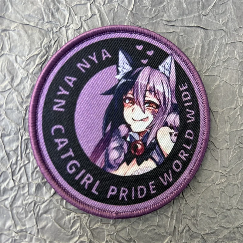Parche morale anime – Chevron adhesivo velcro para mochila - imagen 2