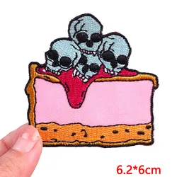 Parche bordado calavera punk rock – Termoadhesivo para chaquetas