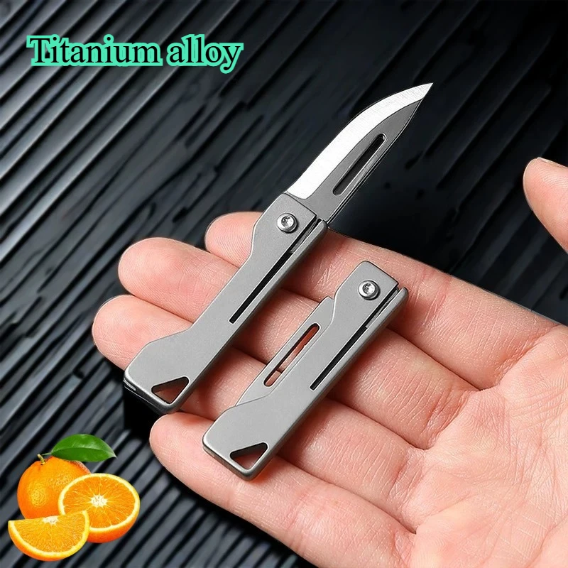 Cuchillo plegable de titanio para outdoor compacto, de bolsillo - imagen 5