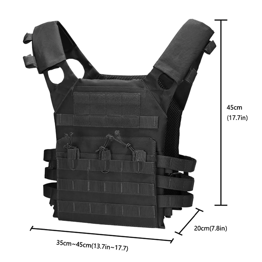JPC chaleco táctico ultraligero MOLLE con velcro Magic Sticky - imagen 3