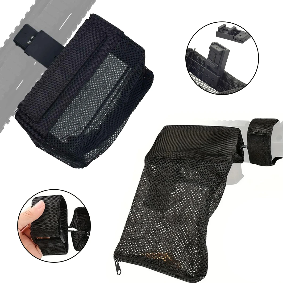 Bolsa táctica malla nailon cierre rápido para cartuchos desmontable - imagen 5