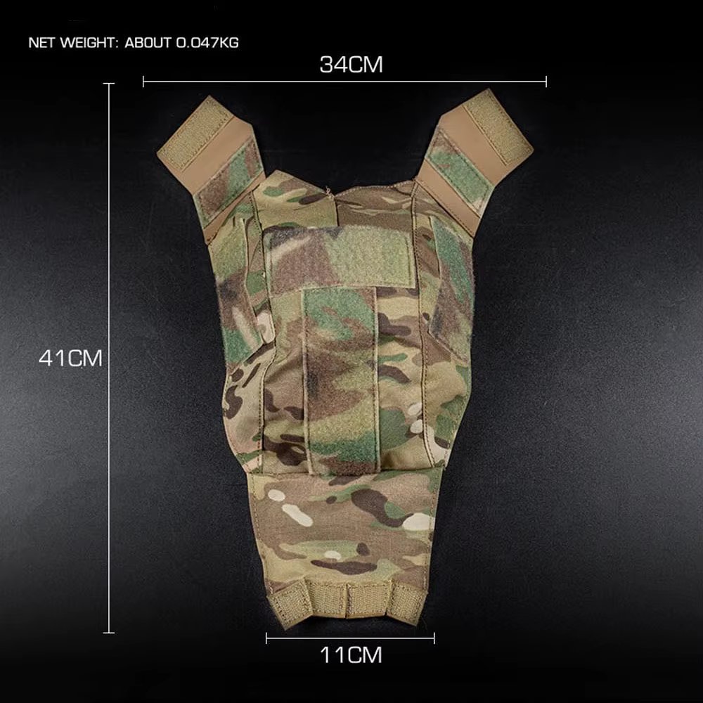 Cubierta táctica para casco MK – MOLLE, caza, airsoft y combate - imagen 5