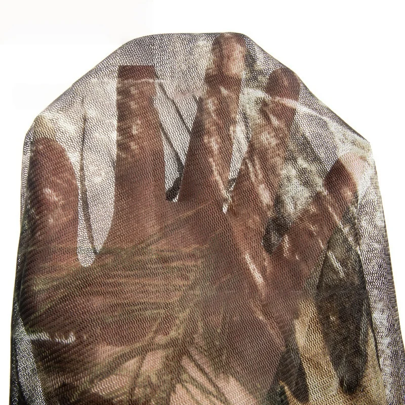 Mesh cubrecabeza antimosquitos camuflaje biónico – Transpirable caza pesca escalada - imagen 5