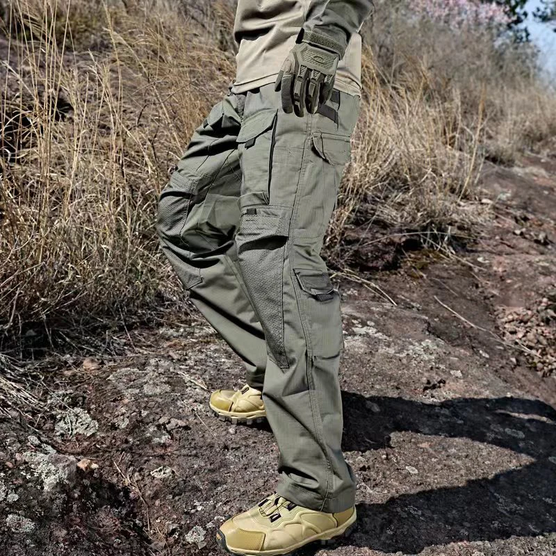 Pantalones cargo tácticos secado rápido multibolsillo para hombre - imagen 5