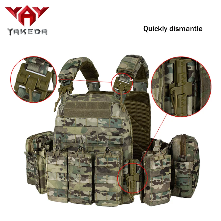 Chaleco Táctico YAKEDA MOLLE Liberación Rápida para Entrenamiento - imagen 3