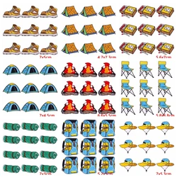 Parches bordados aventura acampada 10 uds