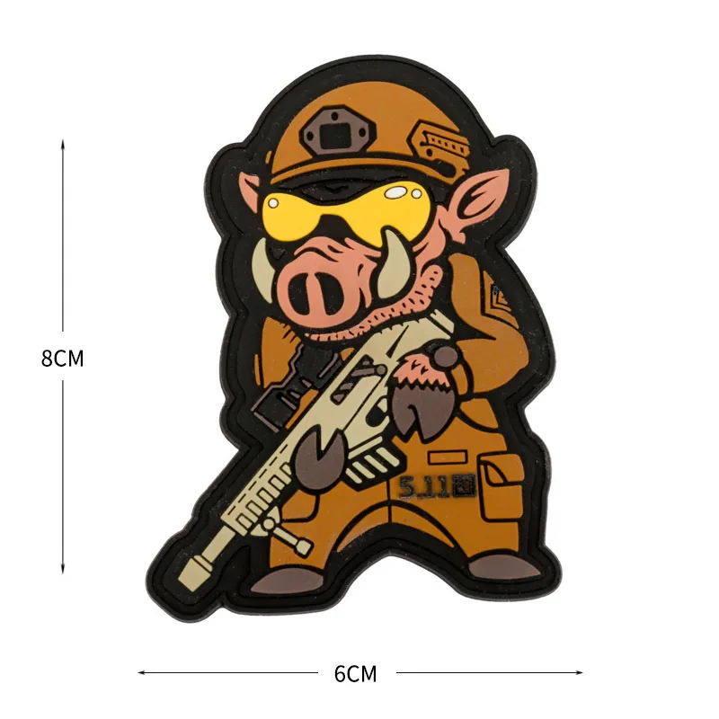 Parche táctico Rhino – PVC 3D adhesivo para chaleco MOLLE - imagen 3
