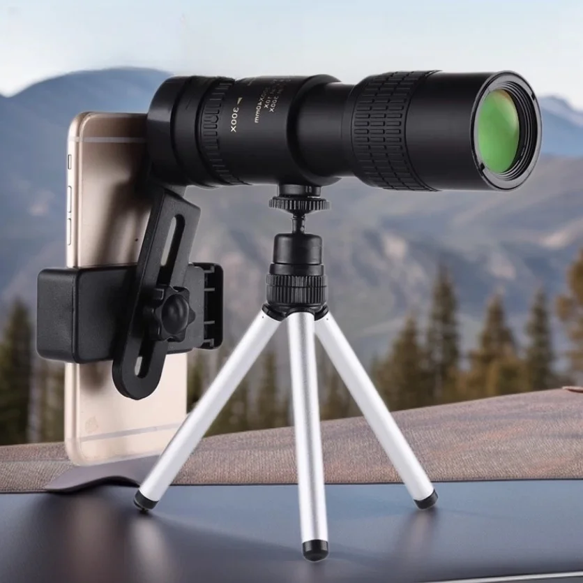 Prismáticos Zoom HD BAK4 con enfoque largo alcance, camping portátil - imagen 3