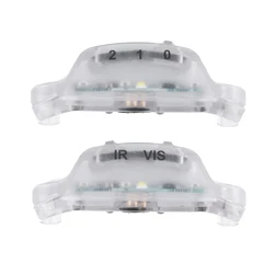 Luz táctica casco estroboscópica riel ARC blanco/IR para señal
