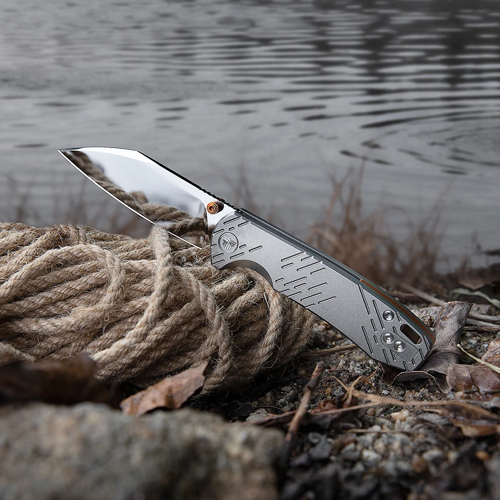 TRIVISA Firefly Ultra-M, navaja plegable de titanio para camping - imagen 2