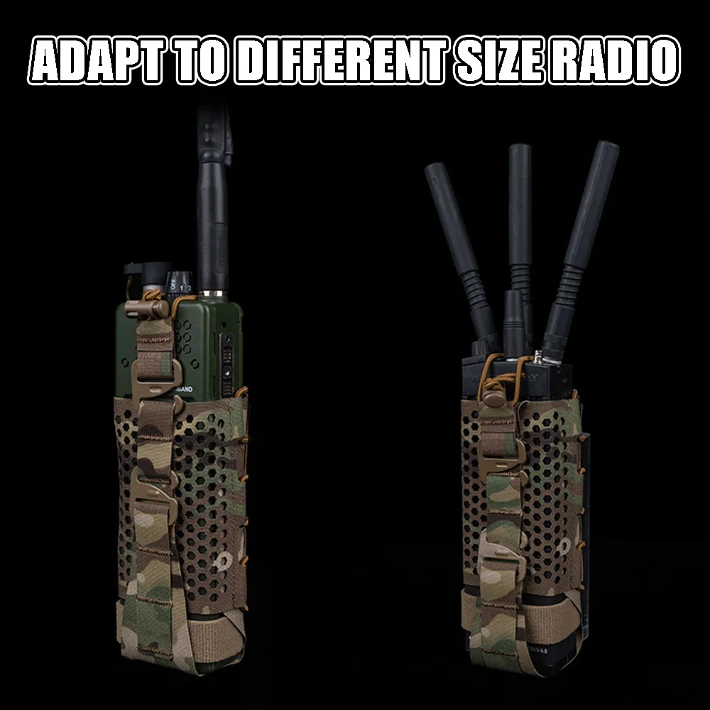 Bolsa táctica MOLLE multifunción compatible PRC-163 radios