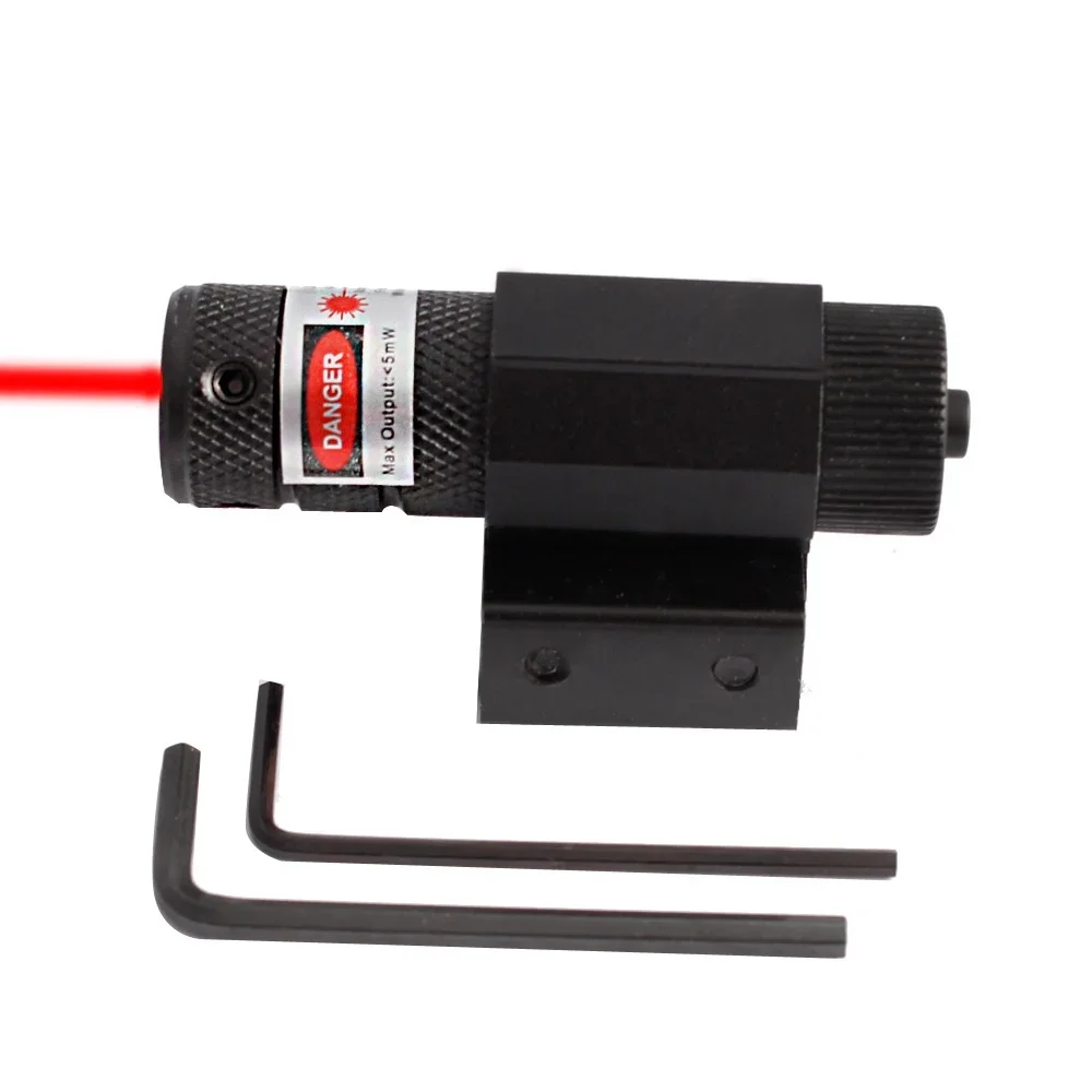 Mini mira láser táctica punto rojo ajustable para riel Picatinny - imagen 2