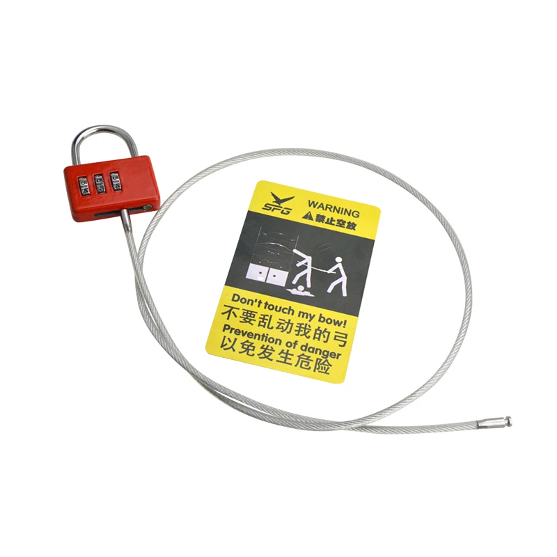 Cerradura antirrobo para arco con contraseña y cable de acero - imagen 4