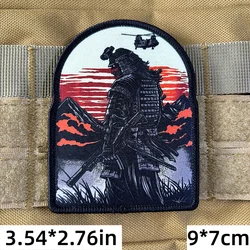Parche táctico samurái doble hoja – velcro gancho y bucle