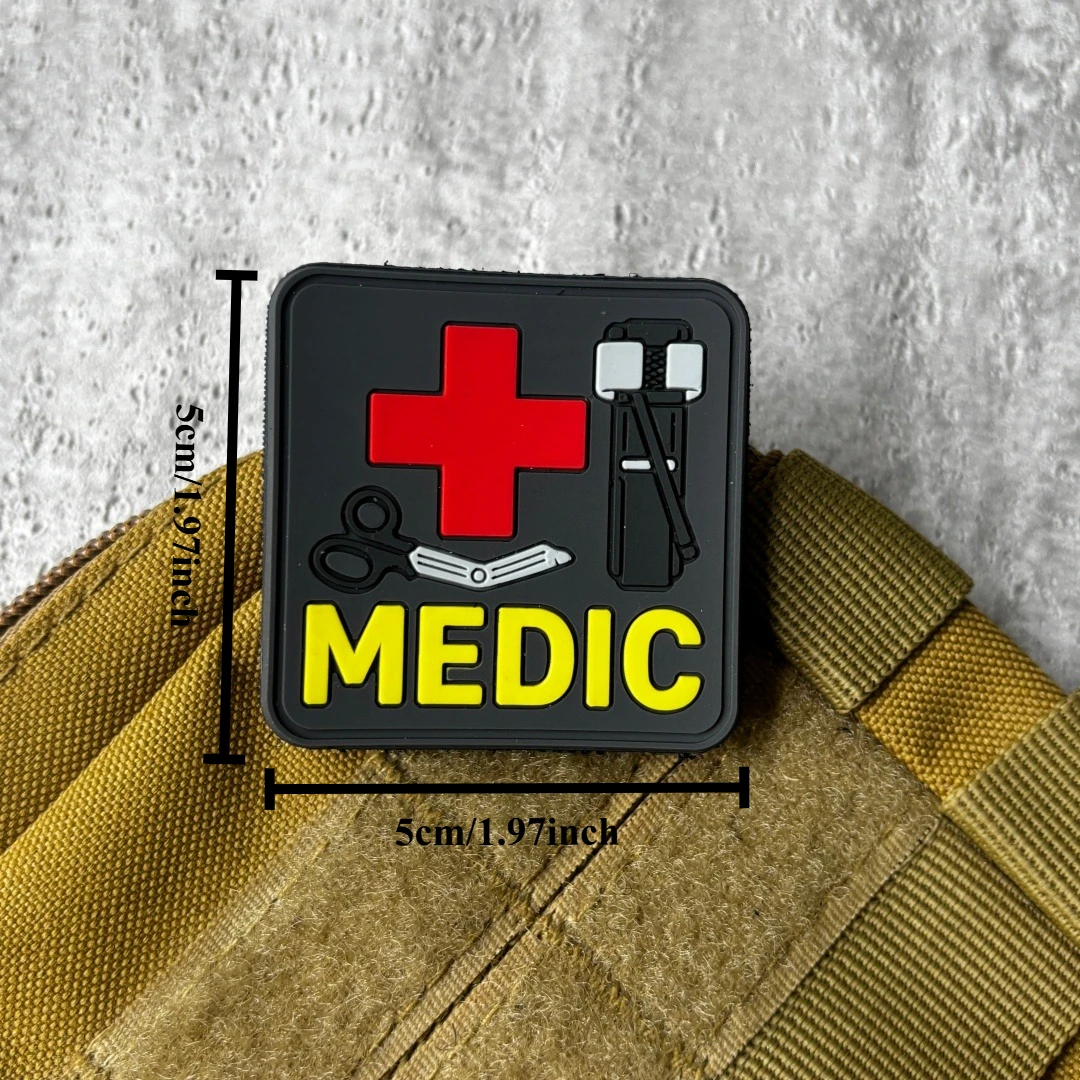 Parche táctico de mochila PVC 3D con gancho multiusos - imagen 2