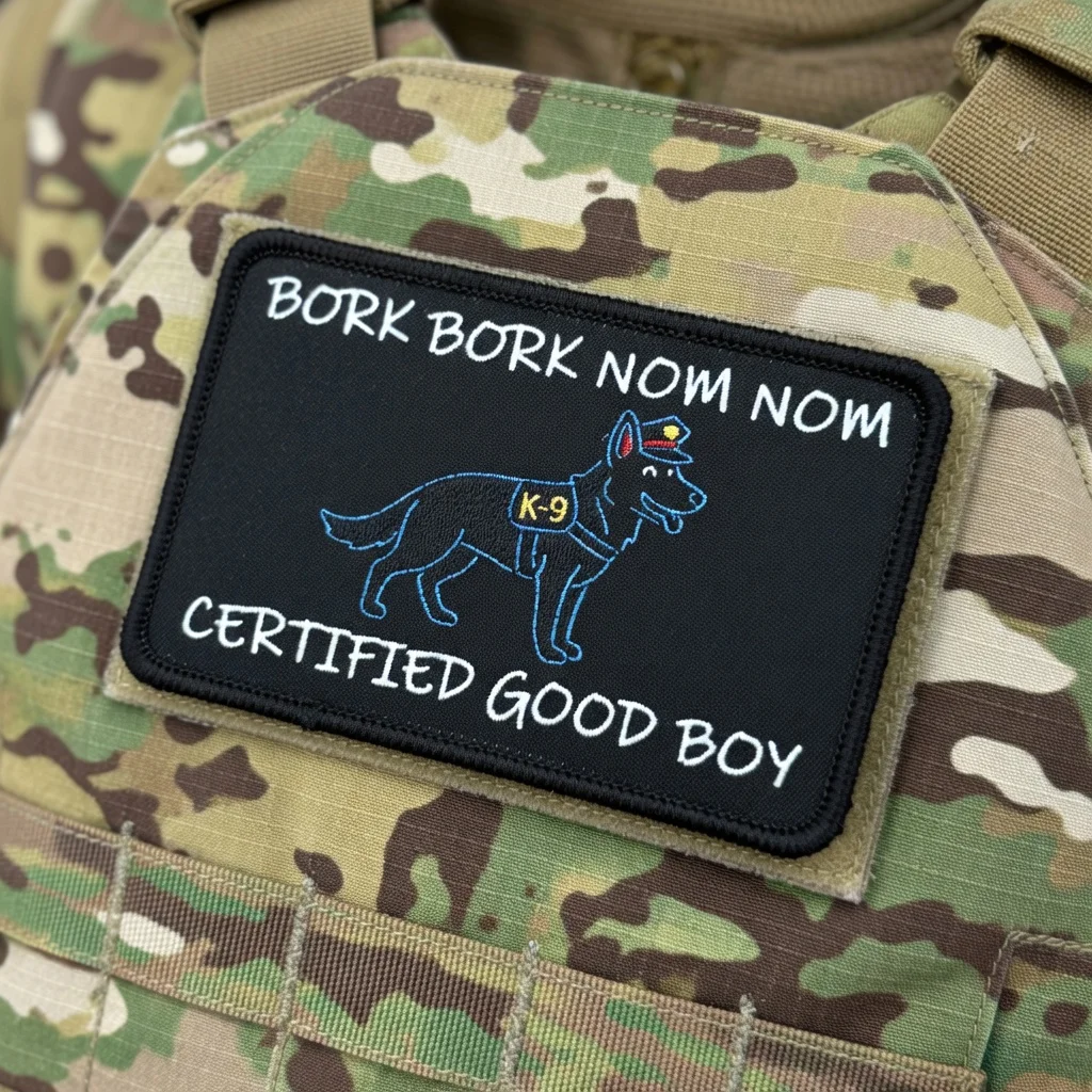 Parche decorativo con diseño Good Boy K9