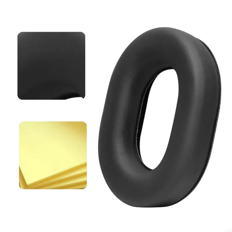 Almohadillas de repuesto Clark para auriculares de polipiel negra - imagen 2