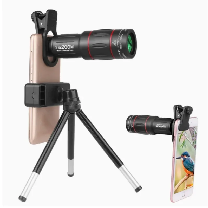Lente telescópica para smartphone con clip, observación y camping - imagen 5