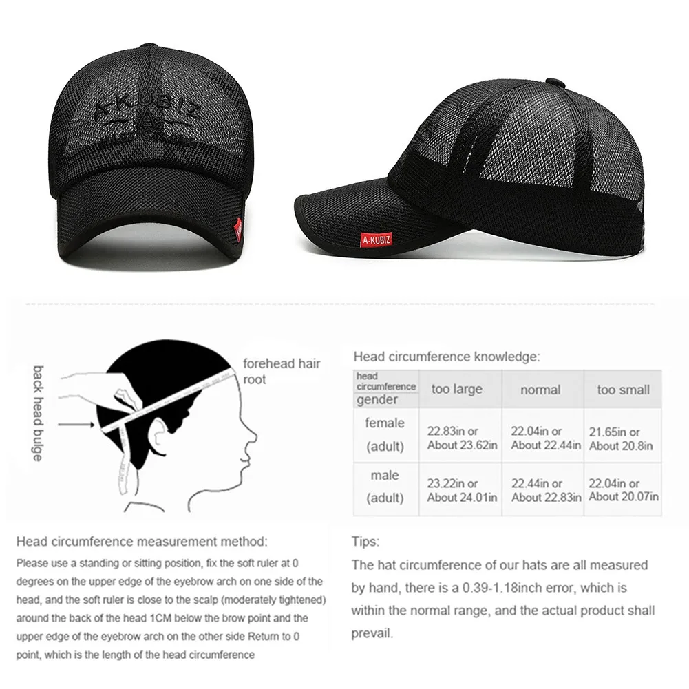 Gorra de malla transpirable en exterior
