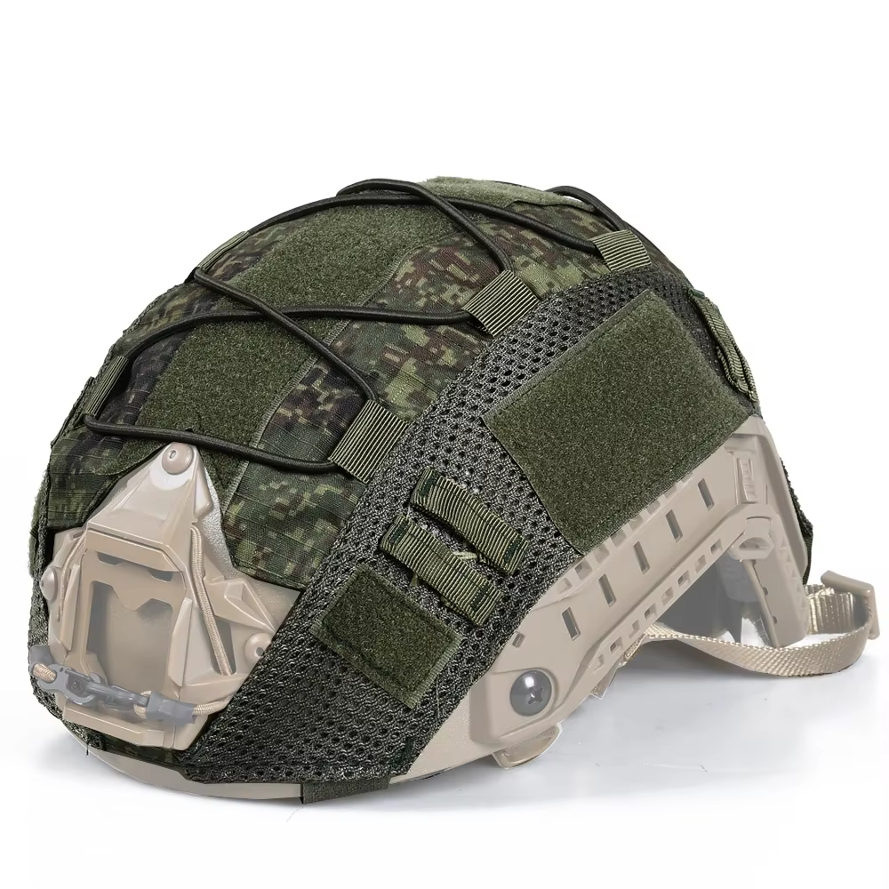 Casco táctico OPS-Core FAST con funda camuflaje compatible MOLLE