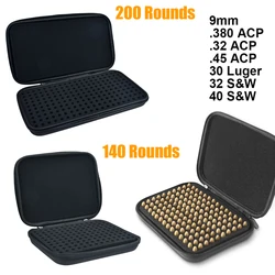 Caja organizadora de munición para cartuchos de pistola