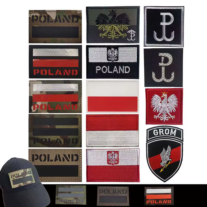 Parche táctico Polonia bandera reflectante infrarrojo militar - imagen 3