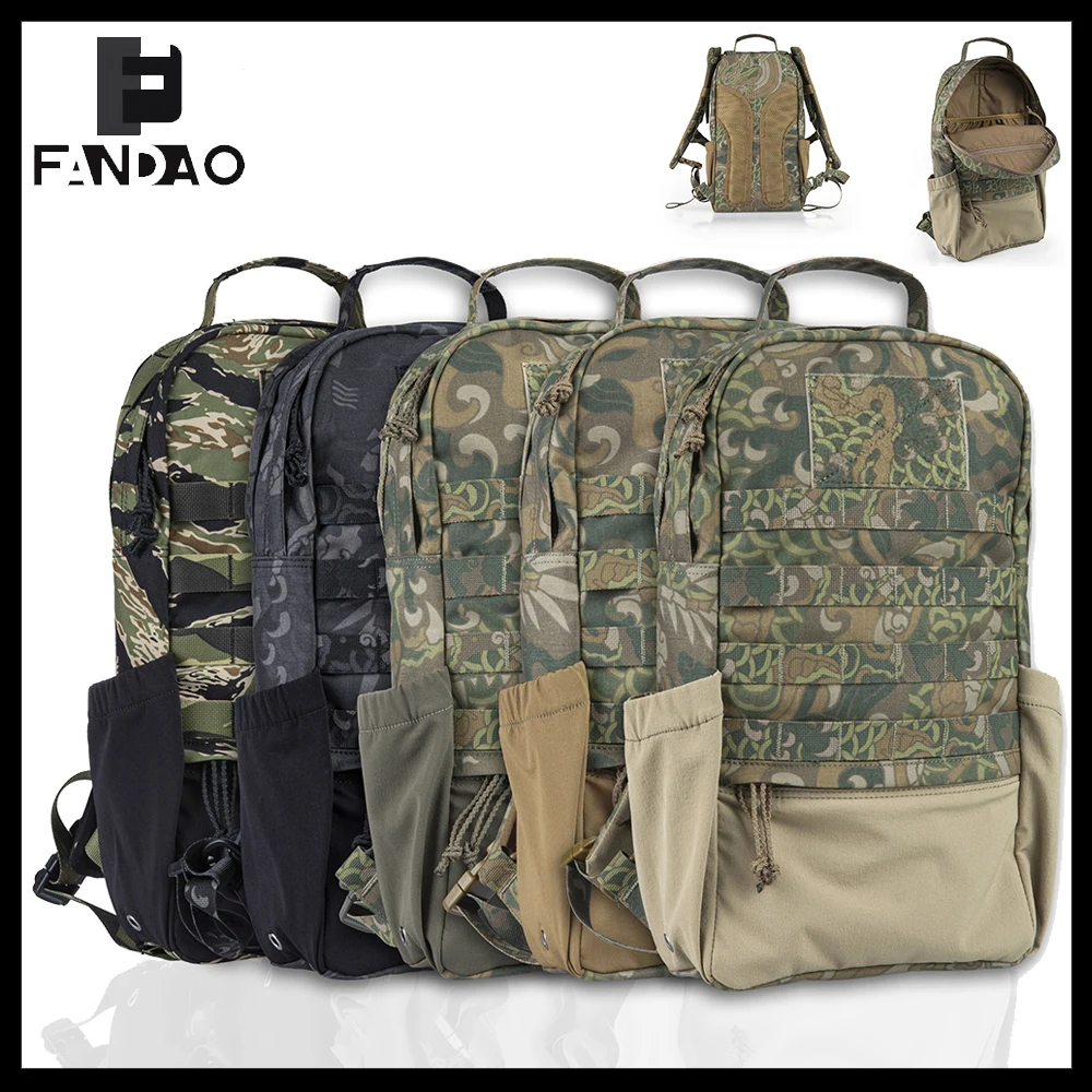 Mochila táctica camuflaje ripstop con organizador para senderismo