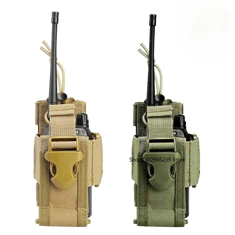 Bolsa táctica MOLLE para walkie talkie – Soporte regulable - imagen 3