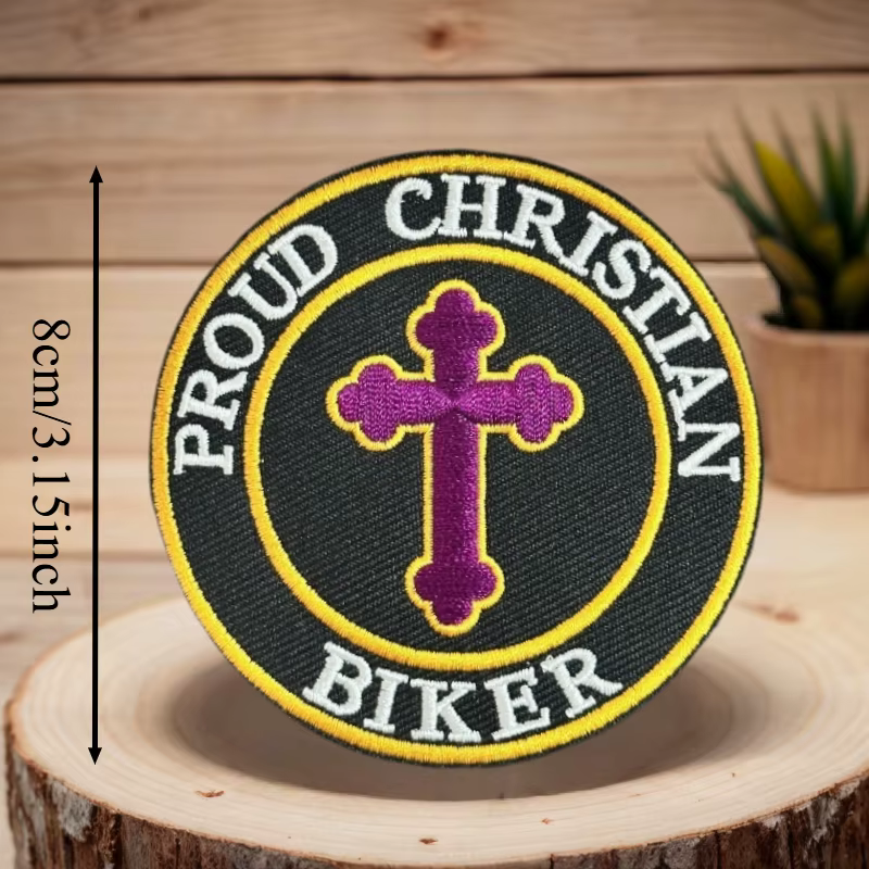Parche bordado cruz de Jesús – Insignia moral equipamiento táctico