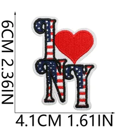 Parche bordado I Love New York para planchar, NYC y Libertad