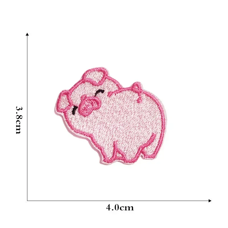 Parche termoadhesivo cerdito rosa para planchar infantil, artesanía - imagen 2