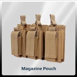 Bolsa táctica triple para cargadores MOLLE Universal Airsoft