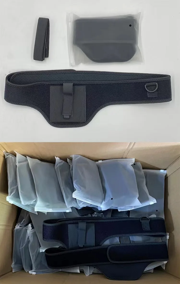 Funda instalada en cinturón táctico