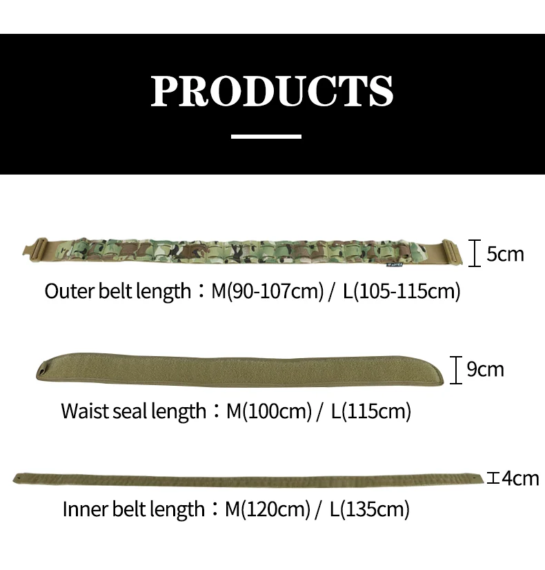 Cinturón táctico MOLLE corte láser – Hebilla liberación rápida, soporte lumbar - imagen 4