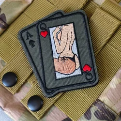 Parche bordado táctico as de espadas anime – Velcro gancho