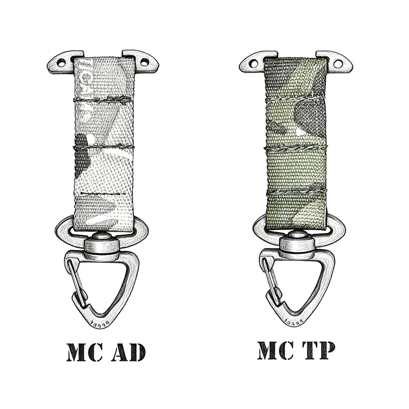 Gancho táctico MOLLE triangular para accesorios, clip cinturón - imagen 5