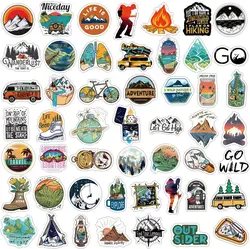 Pegatinas impermeables para exterior - bosque, camping y senderismo