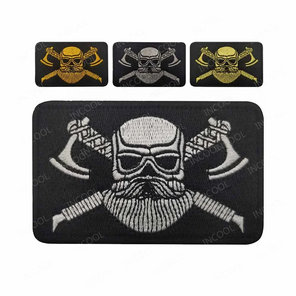Shoous Parche táctico vikingo bordado en PVC de goma - imagen 3