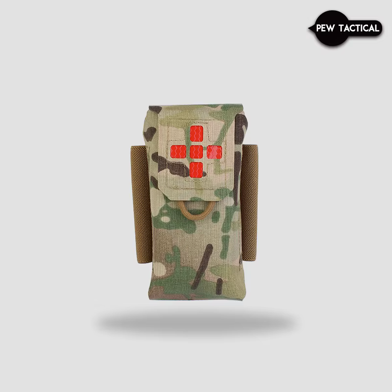Pew Tactical botiquín médico MOLLE rojo – para Airsoft