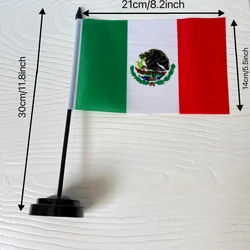 Bandera México de escritorio con base para mesa