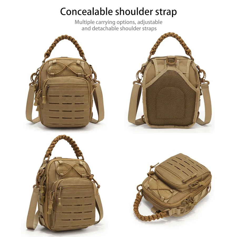 Bolso de hombro multifuncional con capacidad ajustable