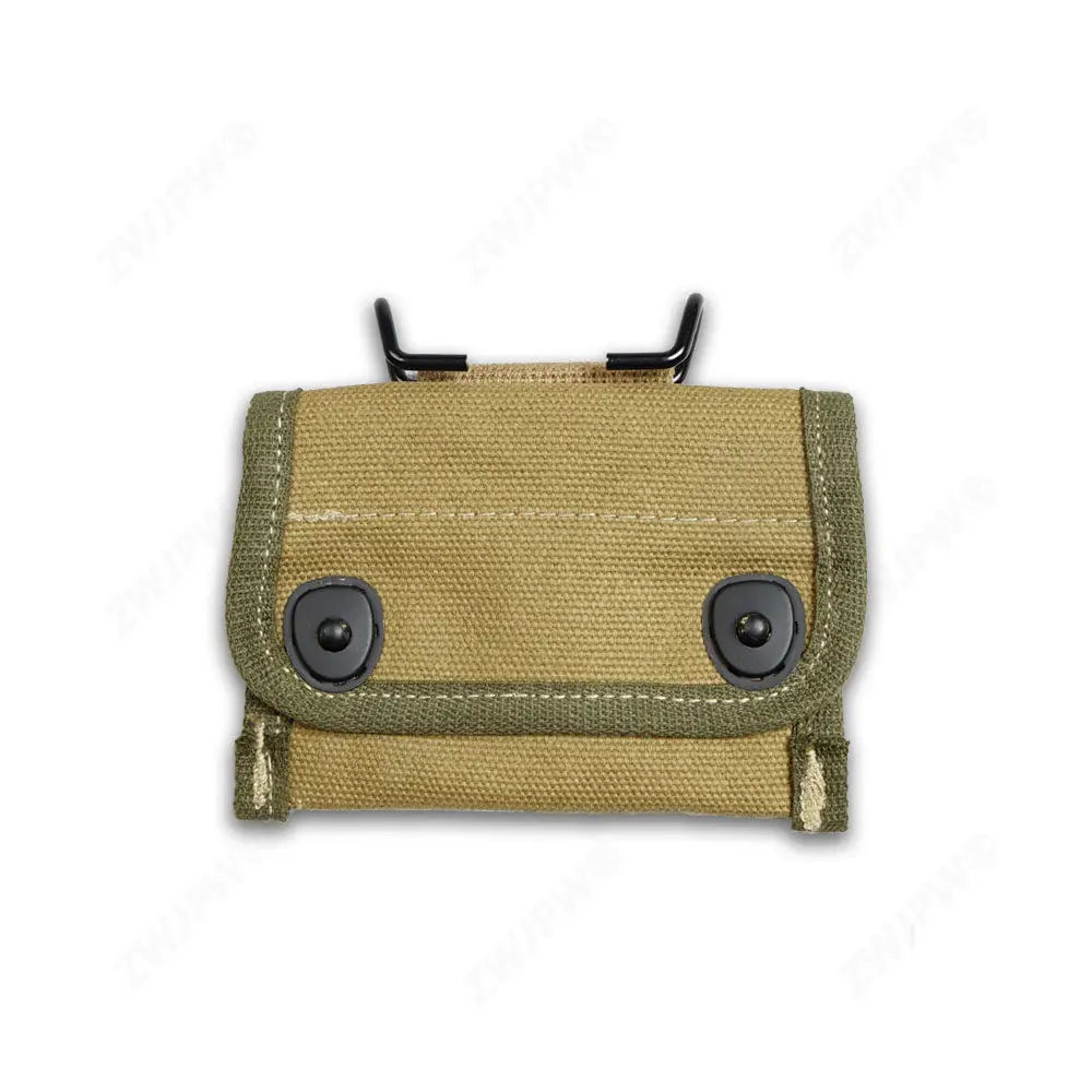 Funda brújula táctica en lona estilo WWII americana reproducción EDC - imagen 3