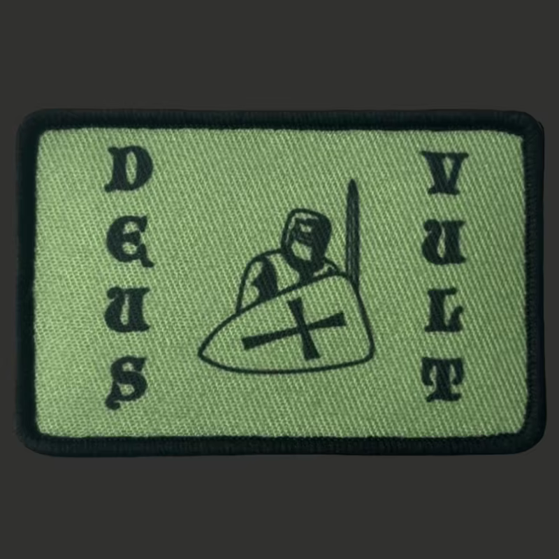 Parche Velcro Deus Vult Crusade templario - insignia táctica - imagen 2