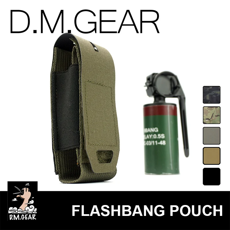 DMgear Bolsa táctica MOLLE para flashbang y herramientas