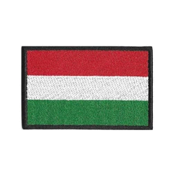 Brazalete bandera húngara bordado gancho y bucle raya moral o planchar