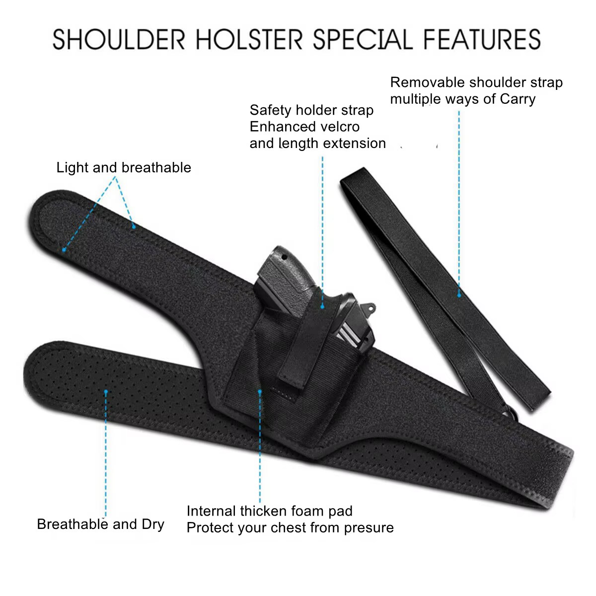 CZ P-07/P-09 Glock – Funda táctica de hombro oculta - imagen 4