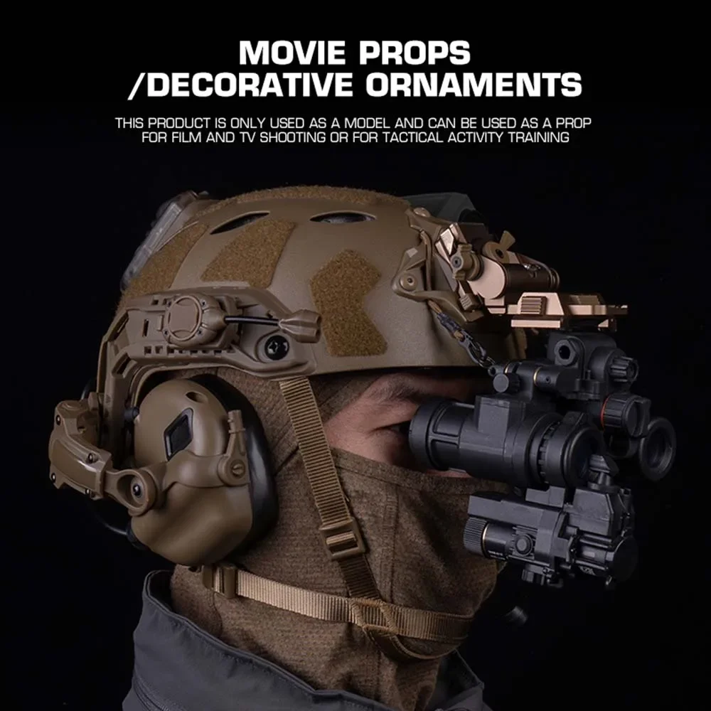 Casco visión nocturna con fusión térmica para airsoft y caza - imagen 4
